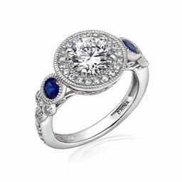 [Find] Amazon Collection Platinum Plated suta-ringusiruba-kuriakyu-bikkuzirukonia and creative, personalized safaiaharo-ringu, Size 11 