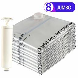 Eono Essentials Premium Vacuum Compression Bags with Hand Pump