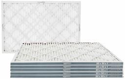 AmazonBasics Merv 11 AC filtro de aire para horno – paquete de 6, MERV 11, Blanco, 20x30x1